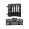 DM0781 EU67 Set wasabi black borsa cuoco + 5 coltelli versione europea